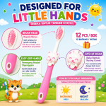 12-PCS Kids Children Soft Toothbrush Cat Design | Berus Gigi Lembut Kanak-Kanak | Random Colour #1898 #Kids